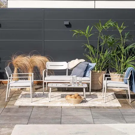 Morella loungeset 4-delig taupe - afbeelding 5