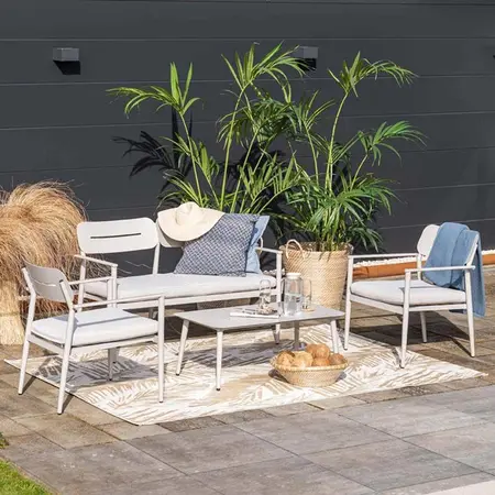 Morella loungeset 4-delig taupe - afbeelding 6