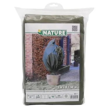 Nature Winterafdekhoes rits h2d1.50m groen - afbeelding 2