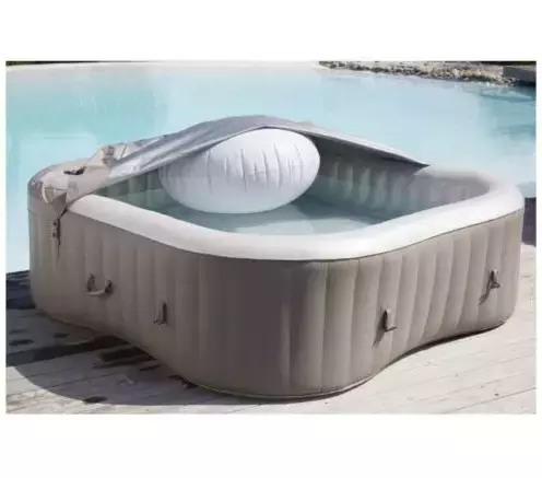 Vervoer huisvrouw moeilijk Opblaasbaar drijfeiland spa/ opblaasdbare jacuzzi - Top Tuincentrum