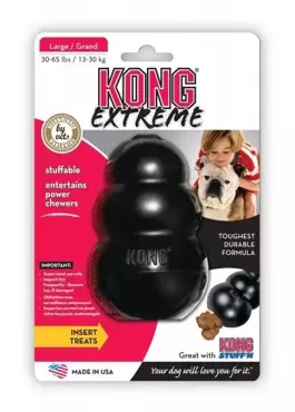 Origineel Kong Rubber L zwart