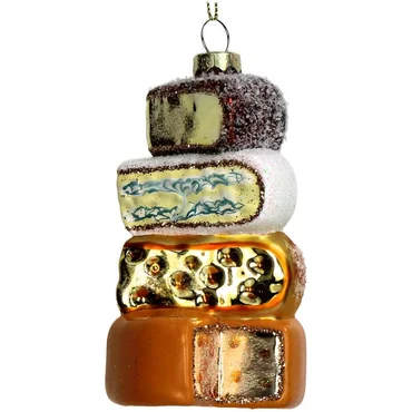 Kersten Ornament Kaas glas 11.4cm