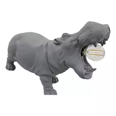 Outlet - Tafellamp Hippo 27x11x17.5cm Grijs