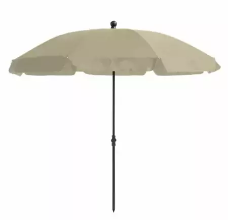 Parasol Las Palmas Rond Ø2m met kniksysteem - Off White