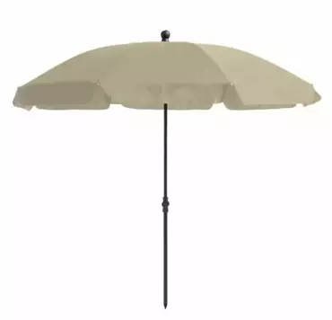 Parasol Las Palmas Rond Ø2m met kniksysteem - Off White