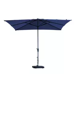 Parasol Syros Luxe Vierkant 280x280cm  - Saffier Blauw