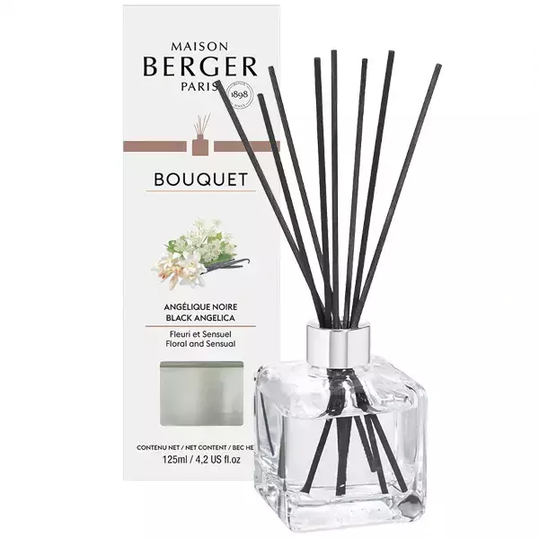 Parfumverspreider met sticks Cube 125ml Angélique Noire