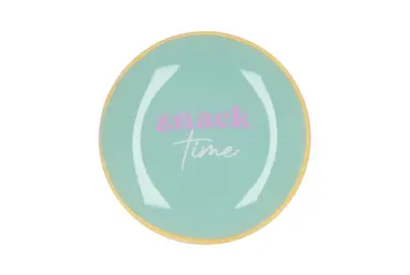 PLATE ROUND SNACK TIME 18X18X2CM