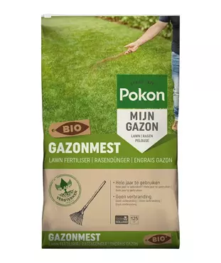 Pokon Bio Gazonmest voor 125m2 - afbeelding 2