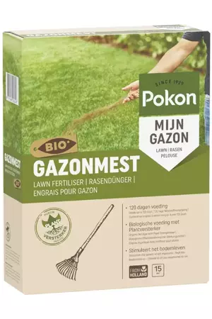 Pokon Bio Gazonmest voor 15m2 - afbeelding 2