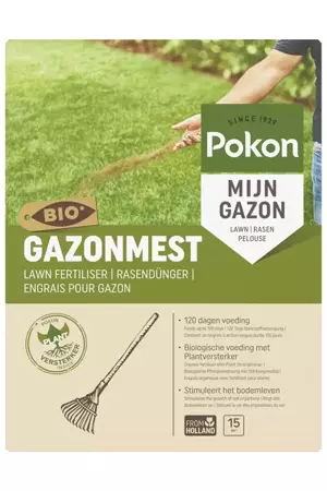 Pokon Bio Gazonmest voor 15m2 - afbeelding 1