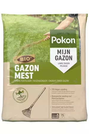 Pokon Bio Gazonmest voor 75m2 - afbeelding 1