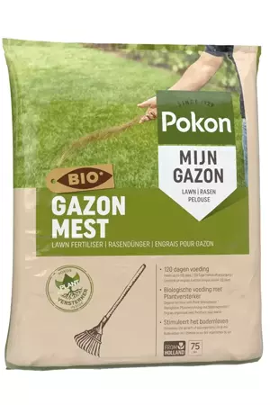 Pokon Bio Gazonmest voor 75m2 - afbeelding 2