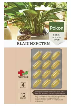 Pokon Bio plantkuur bladinsectgevoelige planten capsules 12st - afbeelding 1