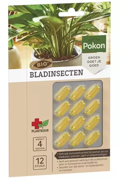 Pokon Bio plantkuur bladinsectgevoelige planten capsules 12st - afbeelding 2