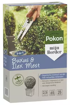 Pokon Buxus en ilexmest 2,5kg - afbeelding 2