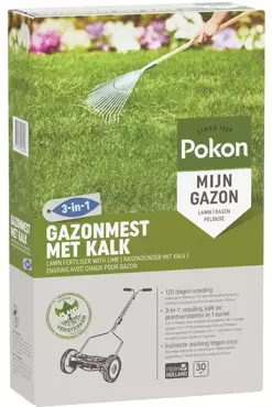 Pokon Gazonmest + kalk 3-in1 / 30m2 - afbeelding 2