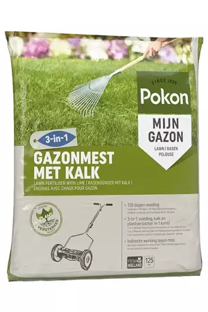 Pokon Gazonmest met kalk 3-in1 / 125m2 - afbeelding 2