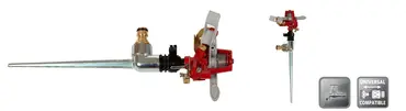 Polet sproeier roterend + statisch met metalen pin
