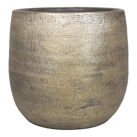 Pot mira d16h14cm industrieel goud