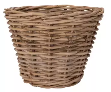 Pot rotan d35h25cm grijs