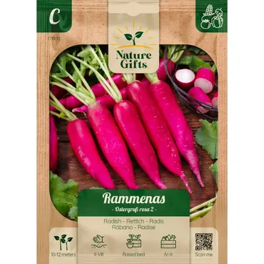 Rammenas ostergru rosa 2 per 12m - afbeelding 1