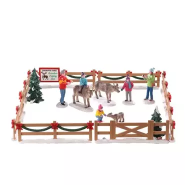 Lemax Reindeer Petting Zoo