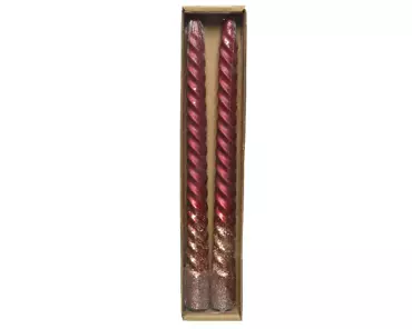 Rode spiraal dinerkaars