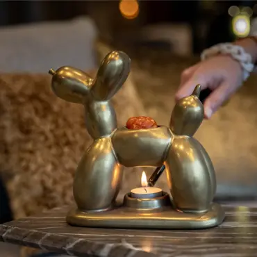 Scentchips Balloon Dog goud waxbrander geurbrander - afbeelding 2