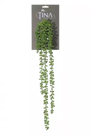 Kunsthangplant Senecio l70cm groen header