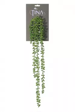 Kunsthangplant Senecio l70cm groen header
