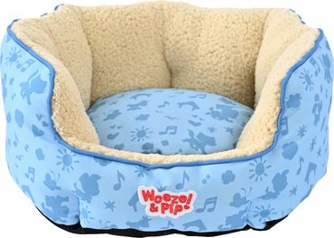 Slaapmand rond Woezel en Pip d50cm blauw