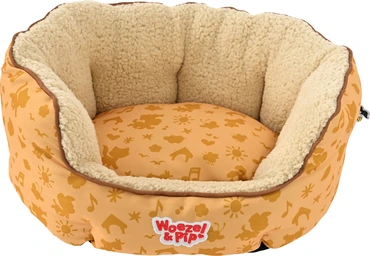 Slaapmand rond Woezel en Pip d50cm geel