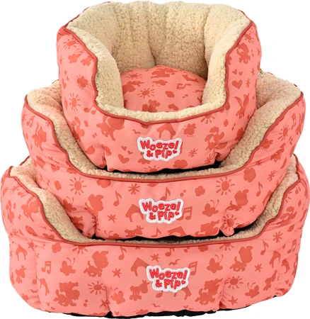 Slaapmand rond Woezel en Pip d50cm roze - afbeelding 2