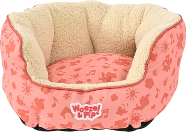 Slaapmand rond Woezel en Pip d50cm roze