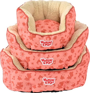 Slaapmand rond Woezel en Pip d60cm roze - afbeelding 2