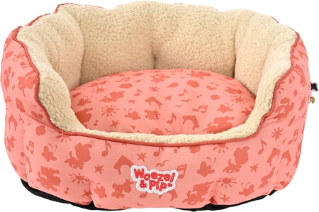 Slaapmand rond Woezel en Pip d60cm roze - afbeelding 1