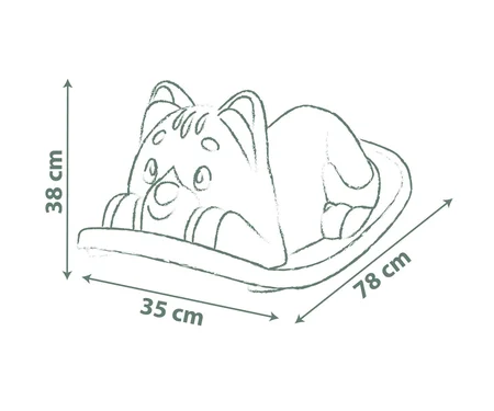 Smoby Kattenwip Rocker groen formaat