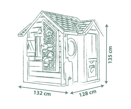 Smoby Speelhuis garden house formaat