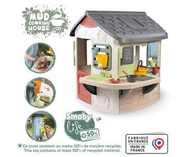 Smoby Speelhuis Mud Cooking House materiaal