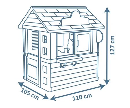 Smoby speelhuis sweety corner formaat