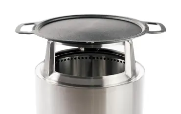 Solo Stove adapter + plancha voor Bonfire uit rvs en gietijzer ø 47.6cm