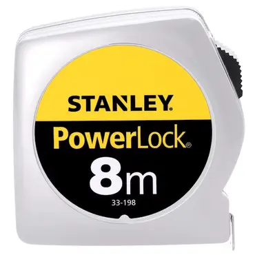 Stanley Rolbandmaat powerlock 8m 25mm - afbeelding 1