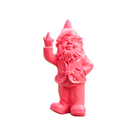 Stoobz kabouter f*ck you fuchsia 20cm - afbeelding 1