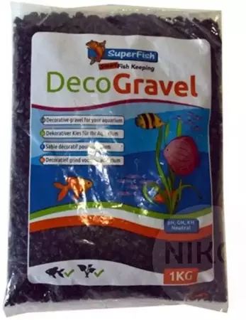 Superfish Deco Aquaria grind zwart 1kg