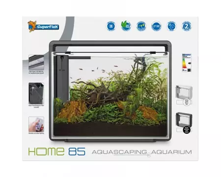 Superfish Home 85 aquarium zwart - afbeelding 1