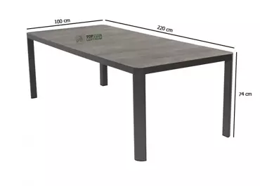 Dining Tuintafel Castilla Negro 220x100cm - afbeelding 7