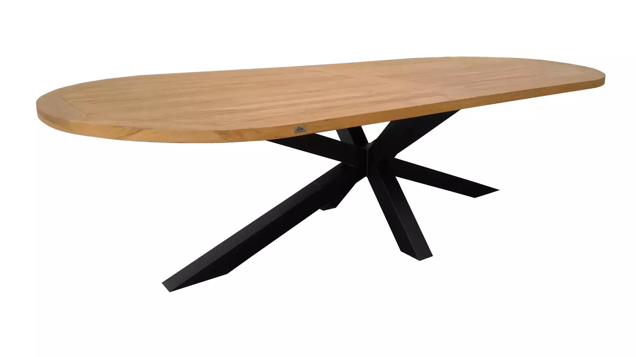 pantoffel Parelachtig Doe herleven Dining Tuintafel Oval Spinpoot Teak 220cm - Top Tuincentrum