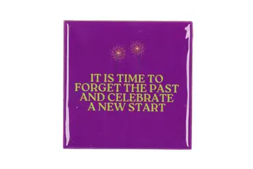 Tegeltje It is time to forget 10x10x1cm