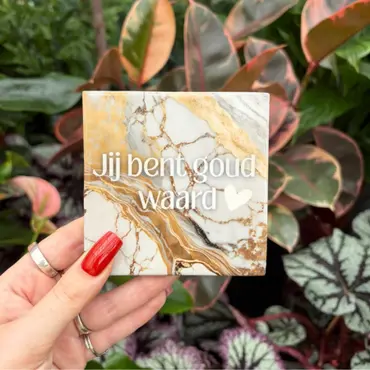 Tegeltje - Jij bent goud waard